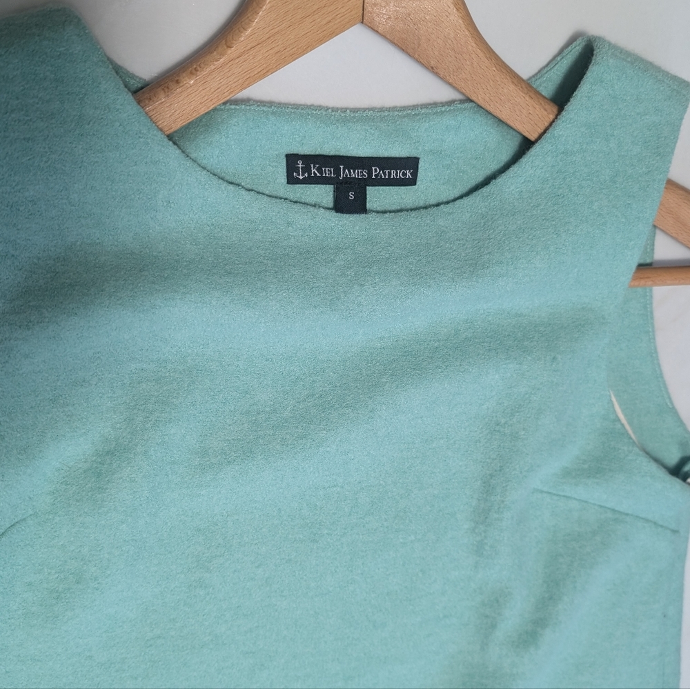 NWOT Kiel James Patrick Sweetheart Bridget Bow Sheath Dress Small Mint/Teal - Picture 4 of 8
